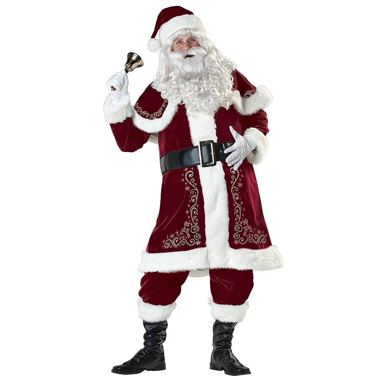 Cosplay Navidad disfraz de Papá Noel hombre adulto traje de Navidad