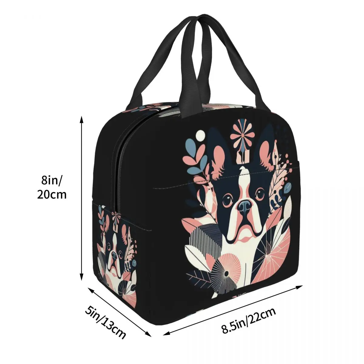 الكلب جرو الحب الحيوان هدية بوسطن الثور جحر معزول حقيبة الغداء للنساء الاطفال المحمولة صناديق الطعام علب الاغذية الحرارية حمل