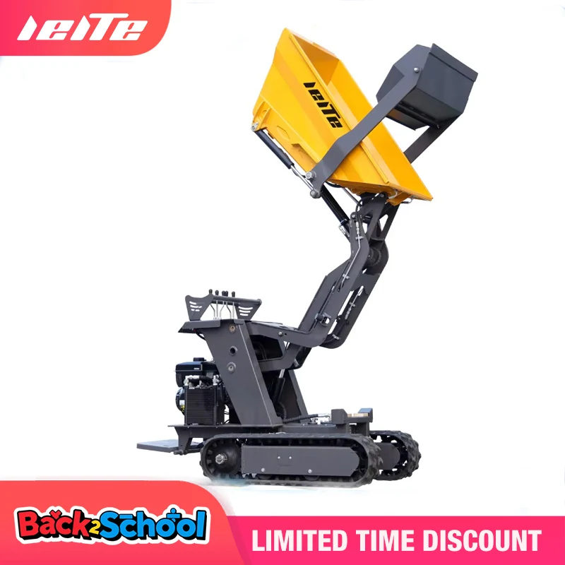 ODM OEM Crawler Kustom 0,8ton Truk Dumper Lokasi Konstruksi Auto Loader Dumper 500Kg Mini Dumper untuk Konstruksi Kecil