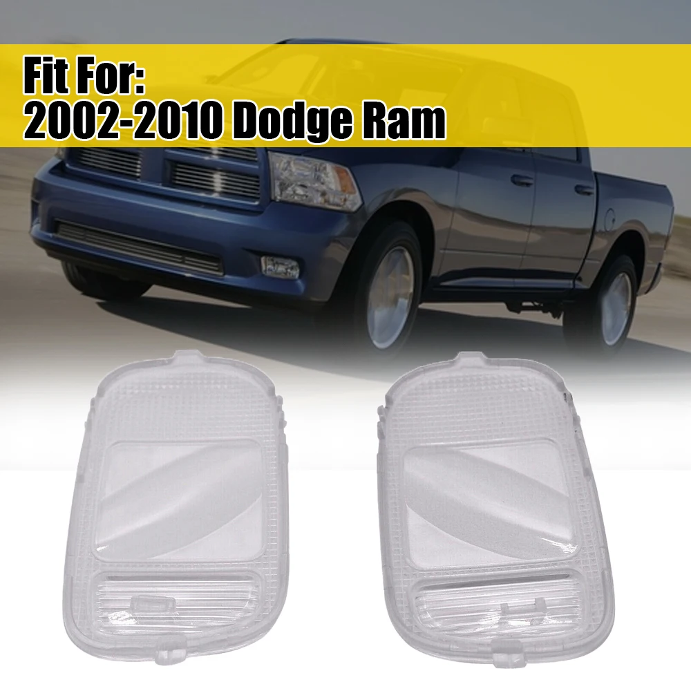 

2pcs Car Lights Accessories Car Overhead Reading Light Cover Car Top Lamp Cover Auto Control Lamp Cover For 2002-2010 Dodge Ram