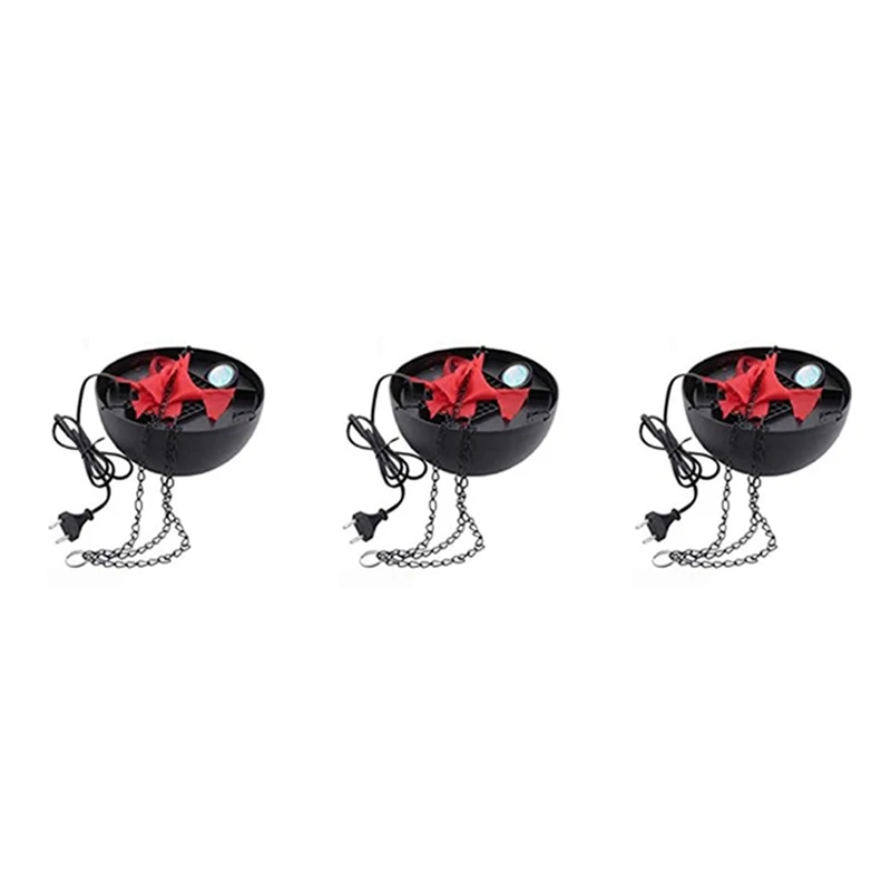 

AFBC 3X 3D Fake-Fire Light,Hanging LED Flame Light, Artificial LED Silk Flame Stage Effect Light Realistic Campfire Lamp Prop