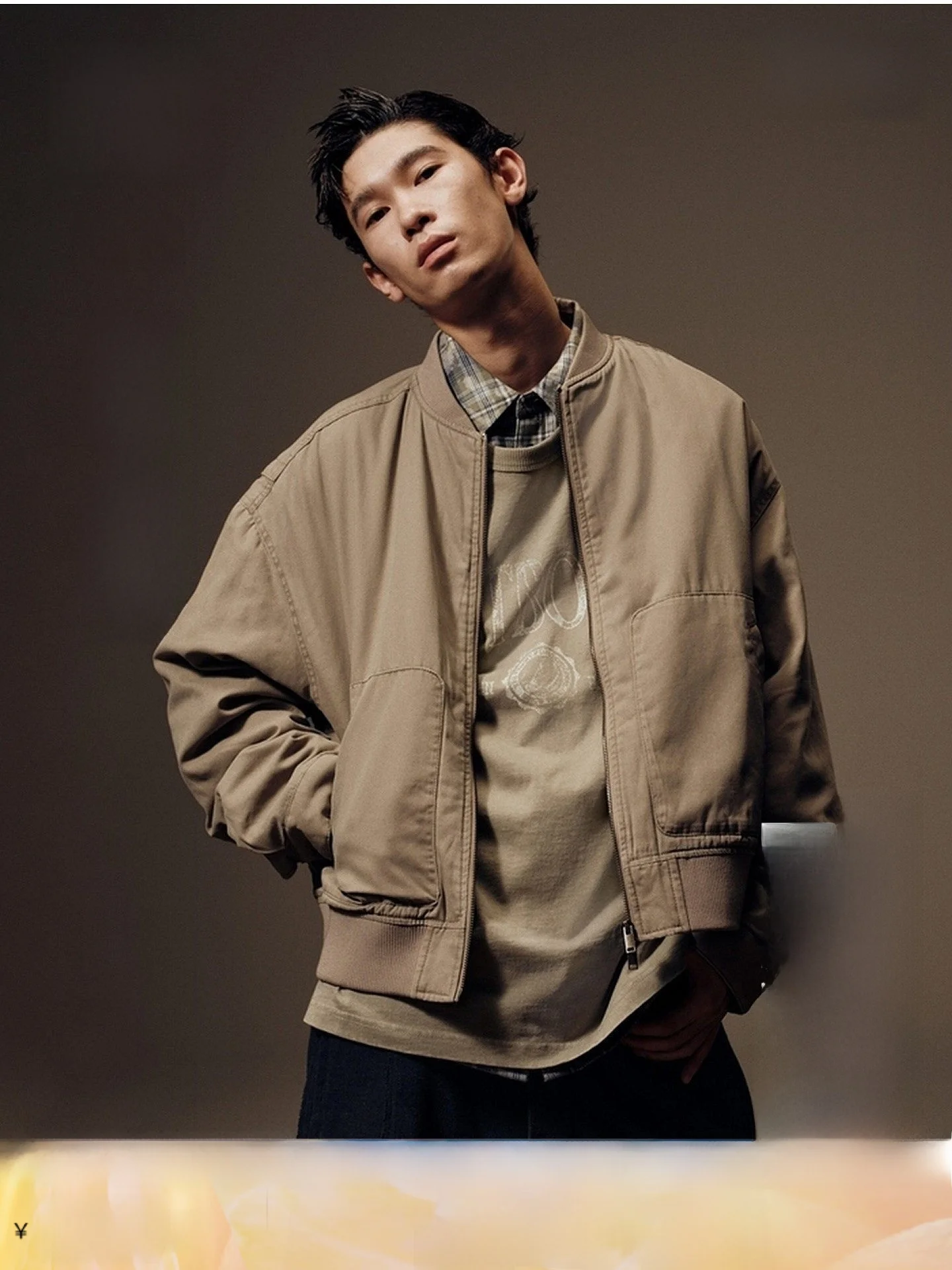 

Мужская летняя куртка H&M с круглым вырезом, свободного кроя, в американском стиле, для активного отдыха, на молнии, без капюшона, повседневная, из полиэстера