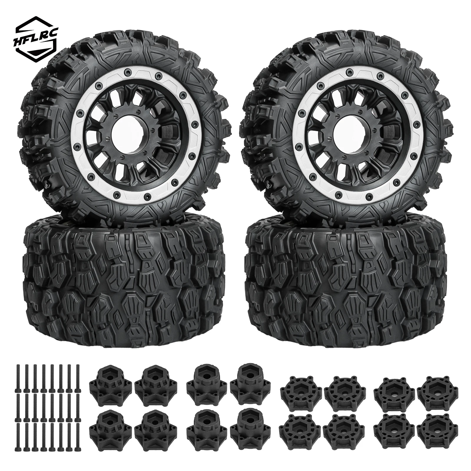 Rc Truck Monster - HFLRC 4 stuks 1/10 RC Monster