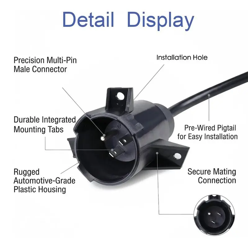 A74K-Charging Port Adapter Plug For Club Car Precedent Electric Golf Cart,Golf Cart Charging Socket Replacement Parts US Plug