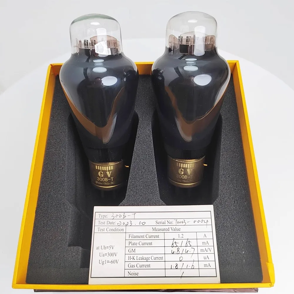 

Golden Voice 300B-T Vacuum Tube Replaces 300BL 300B-T 300BS 300B-Z HIFI Audio Valve Tube Amplifier Electron Tube Matched Quad