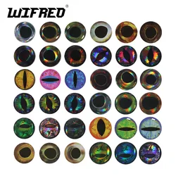 Wifreo 183PCS Mix Holographic 3D Fish Eye Epoxy Lifelike Fishing Eyes Fly Tying Materials for Streamer Saltwater Flies Jig Lures
