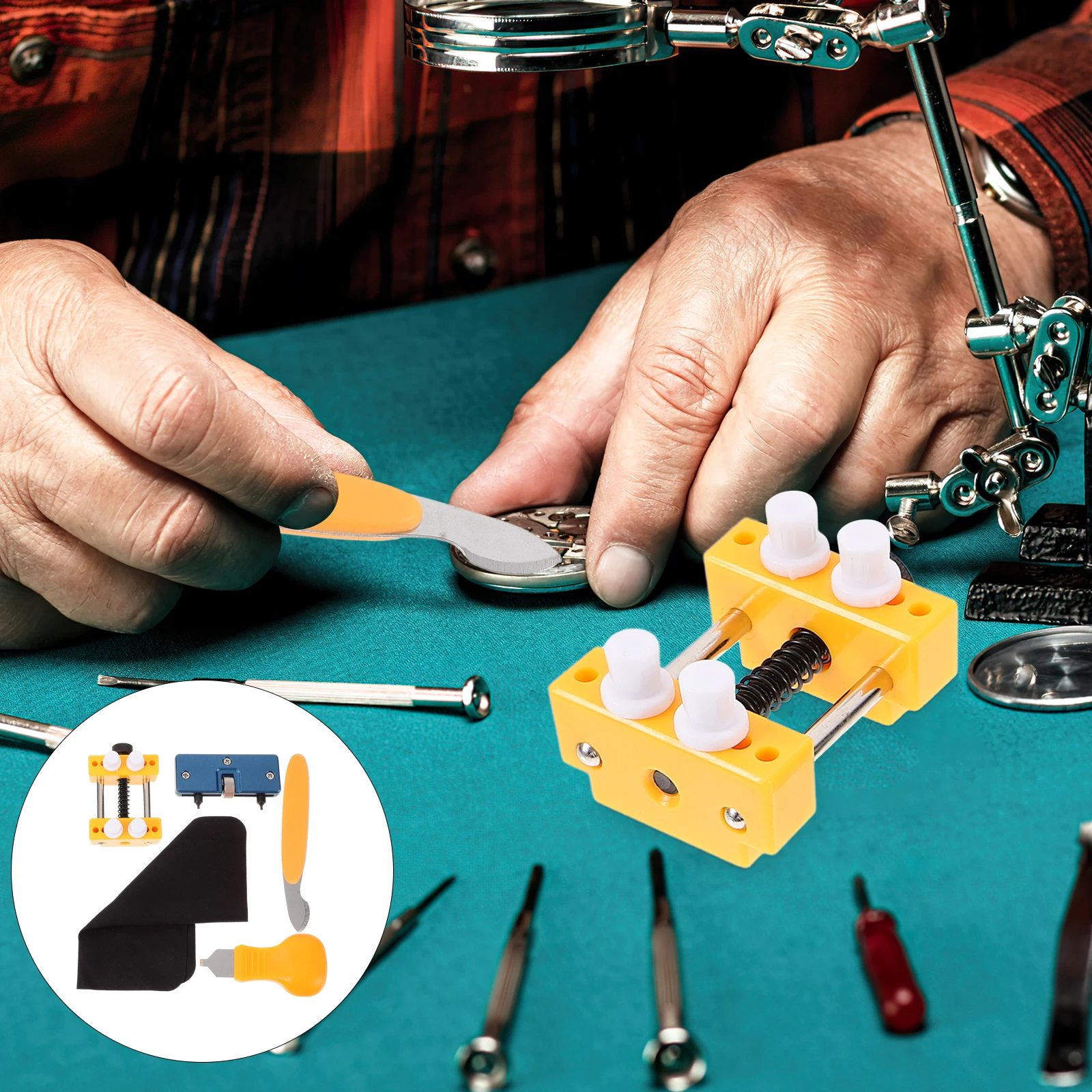 

Kit Holder Pry Knife Tools Replacement Repair Kit Back Opener Watch Watch Replacement Tools Accessories