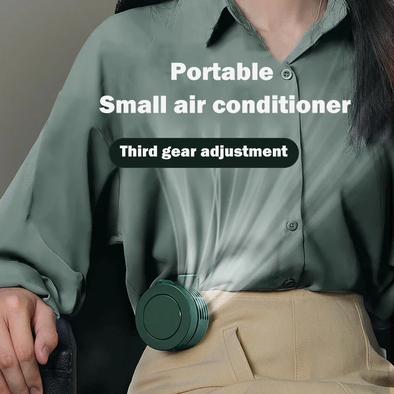 Portable Mini Clip Fan USB Rechargeable Cooling Neck Waist Outdoor Home Cooler Fan Table fan Mini fan Makeup fan Kawaii fan Fan