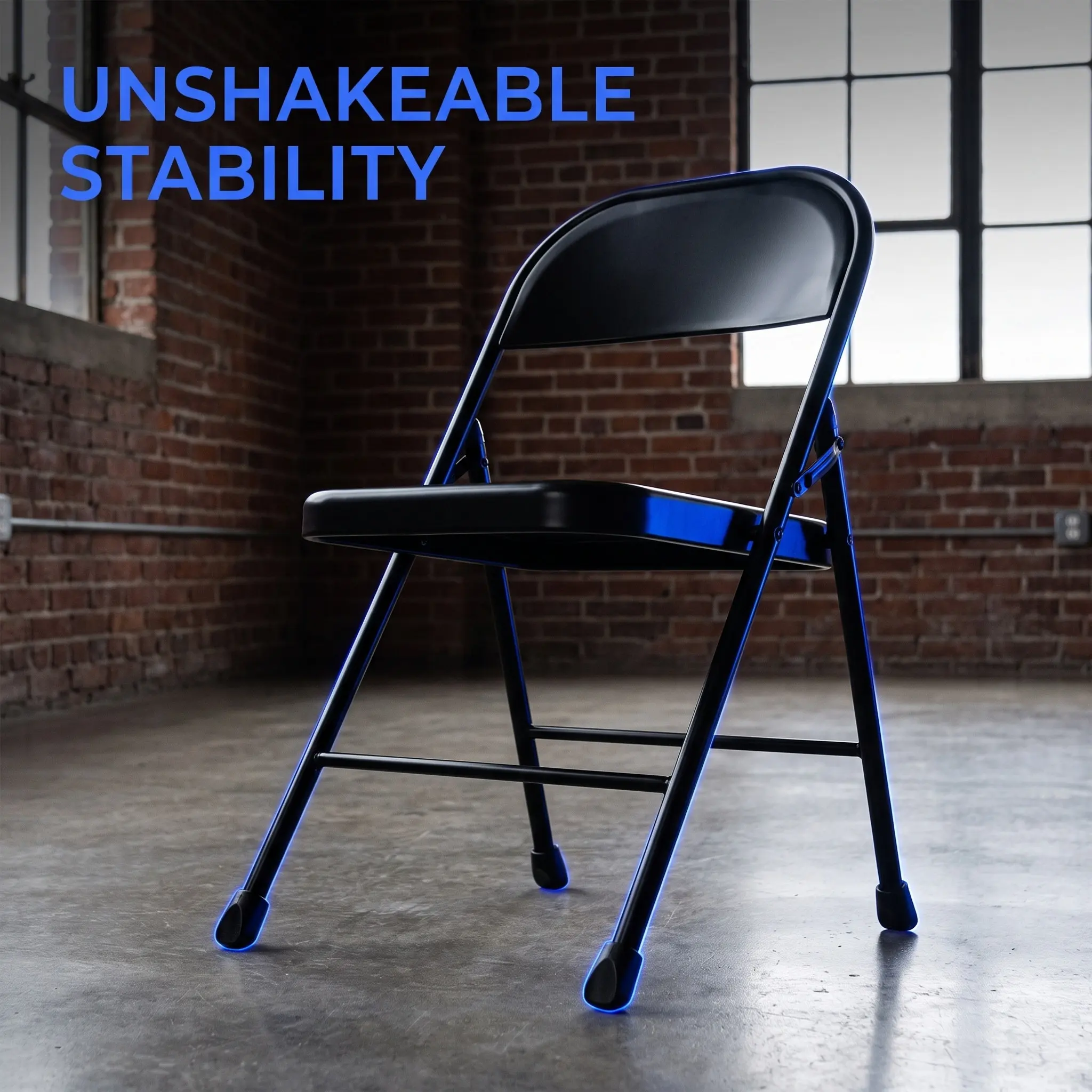 8Pcs Folding Chair Replacement Caps Heavy-Duty Black Plastic Stability Plugs Universal Chair Leg Tips Outdoor Patio Furniture