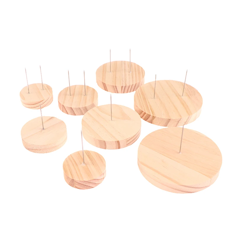 1PCS Display Stand Holder Crochet Stands Rack Support Storage Base Wooden Figure Animal Action Suppprt Base