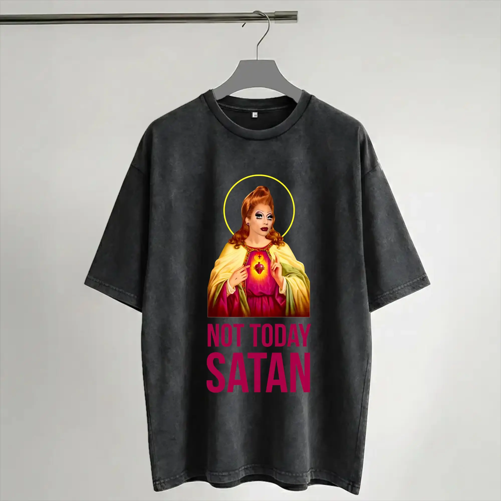 Pink Flamingos John Waters Divine  Washed T Shirts Streetwear Hip Hop Vintage T-Shirt  Tee Shirt Men Women Short Sleeve Oversize