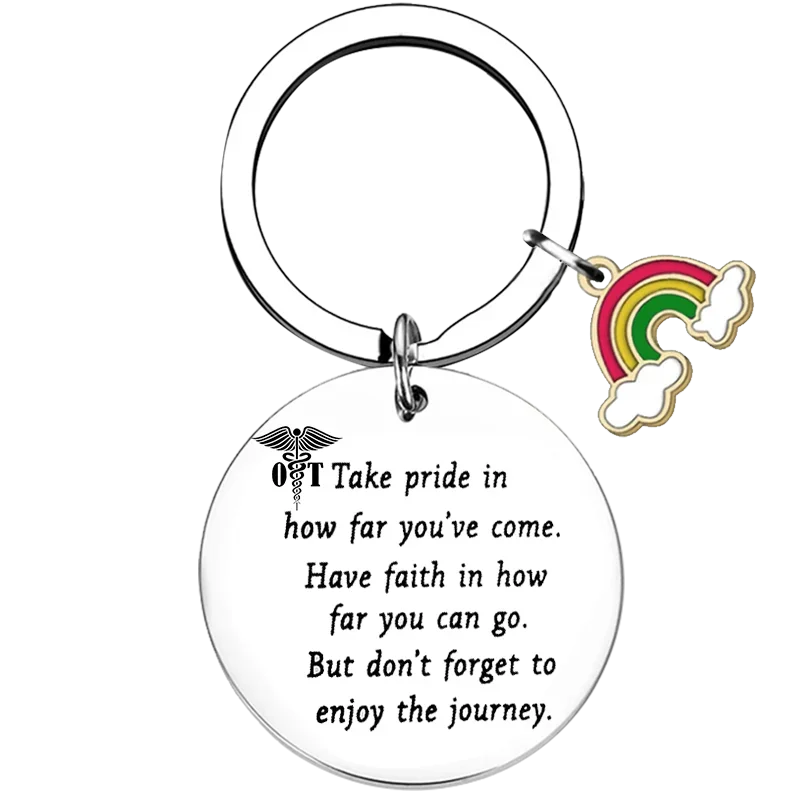 Occupational Therapist Gift Key Chain Ring Graduation Gift keychains pendant Occupational Therapy Gift