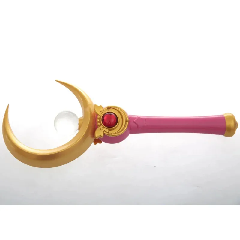 أنيمي كوسبلاي بحار والقمر Usagi Tsukino Moon Stick، إكسسوارات كريستال، زي حفلة الهالوين، كوميدي، للأطفال والكبار