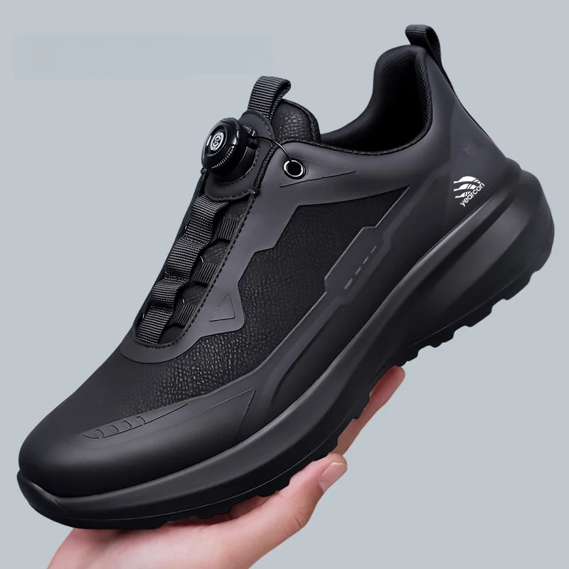 

Мужские зимние спортивные ботинки Yearcon с флисовой подкладкой, большие размеры, для альпинизма, мягкие, повседневные, подходят для поездок на работу