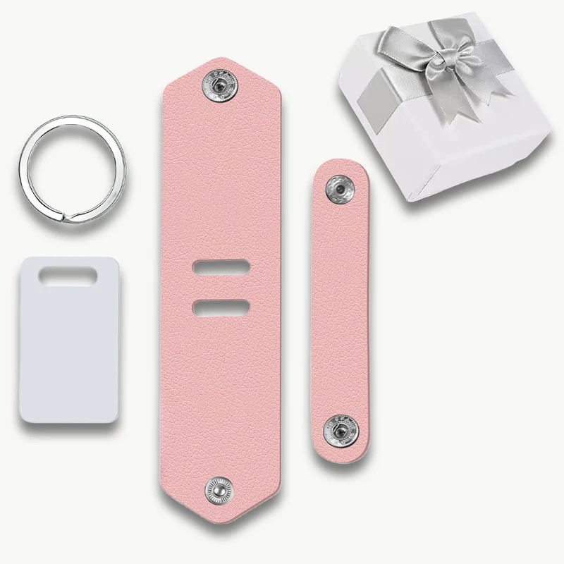 Aangepaste foto lederen sleutelhanger bedrukte foto gepersonaliseerde sleutelhanger lasergravure tekst sleutelhanger cadeau voor familie minnaar vrienden doos