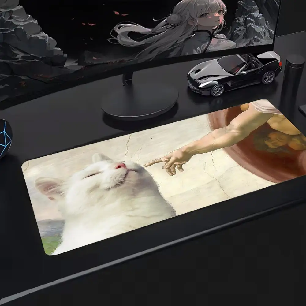 

Super Michelangelo Y2K Mouse Pad Oversized Mouse Mat, Extended Gaming Surface, Non-Slip Backing, Perfect for Desk Use