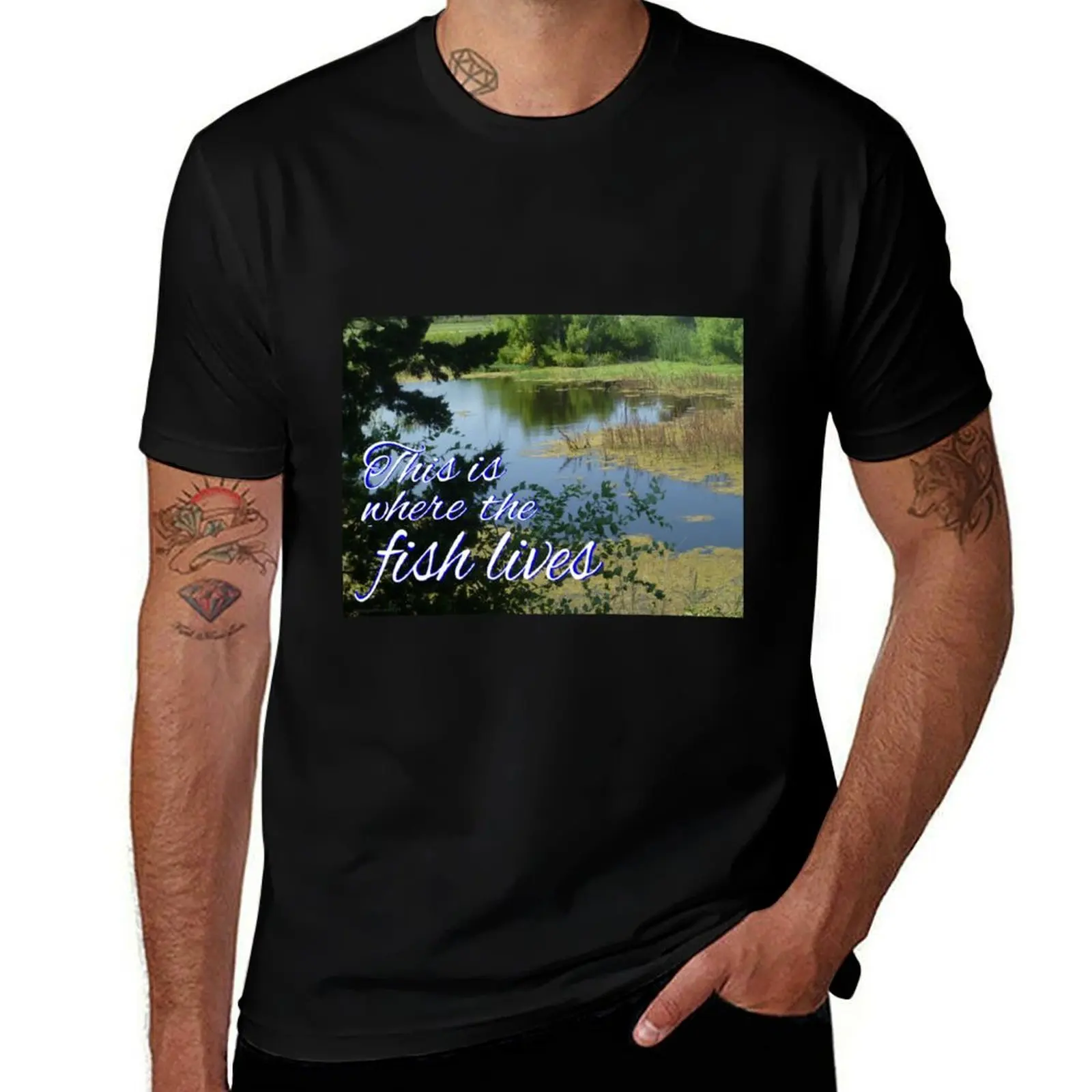 

This is Where the Fish Lives T-Shirt man t shirt luxury man t shirts cotton man t shirt designer T-shirt
