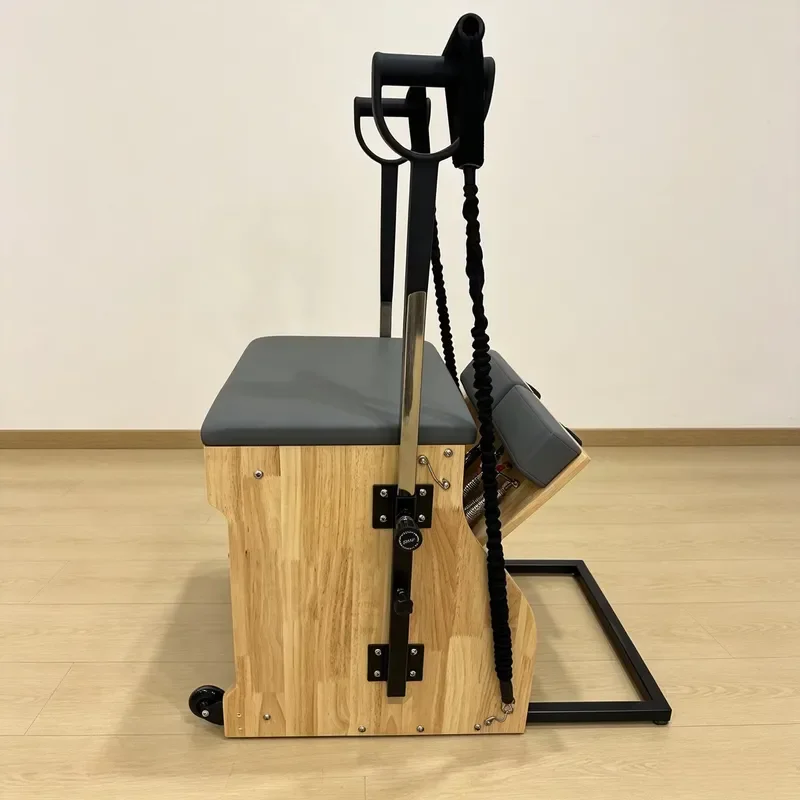 Commercial Oak Pilates Wunda Chair Studio Pilates Equipment Solid Wood Eco-Friendly Portable Springs Handles Straps Gym Yoga