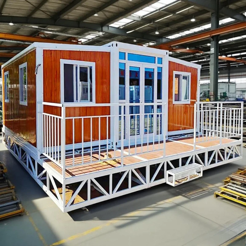 Customized Folding Box House Room Prefabricated House 2 3 Bedrooms Expandable Container House Summerhouses Playhouses Mobile Tin - view 4