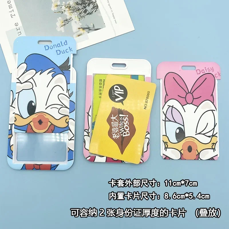 Disney Minnie Mouse Cartoon Couple Student ID Set Dinner Card Chest Card Set Subway Access Card Holder view 3