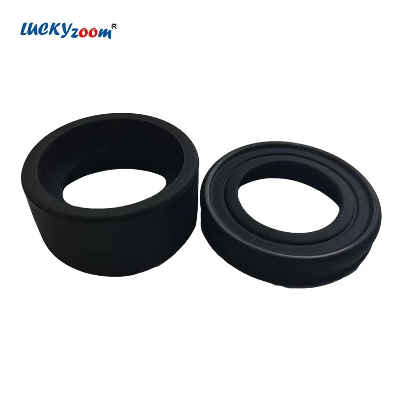 2Pcs Rubber Microscope Eyecups Black Ocular Cover Guards for Binocular Trinocular Microscopio Portable Eye Protection Eyeshield