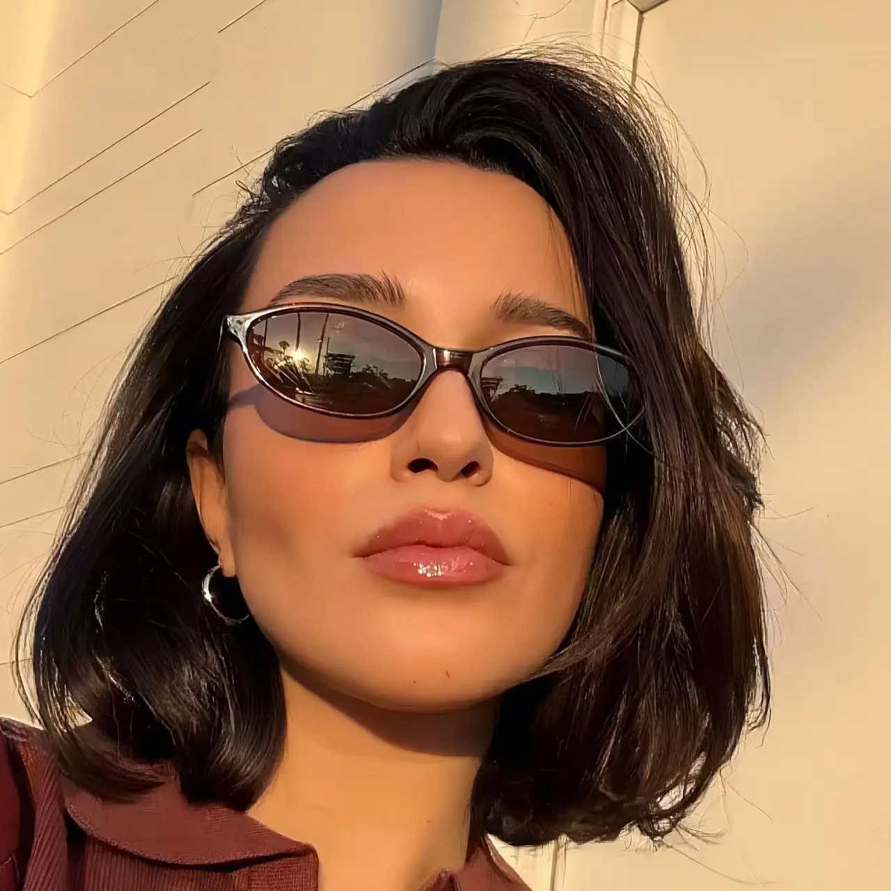 

Vintage Small Frame Ellipse Women Sunglasses Brand Black Round Cool Men Sunglasses Designer Circular Sun Glasses for Male Female