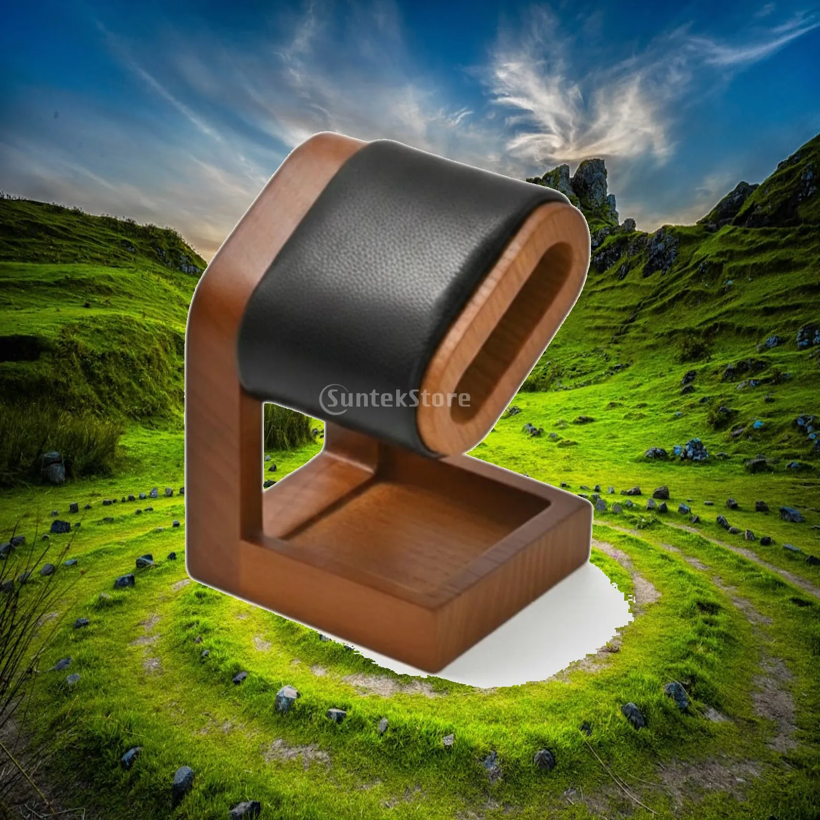 Space Saving Watch Holder Display Stand with Microfiber Pad for Watch Storage