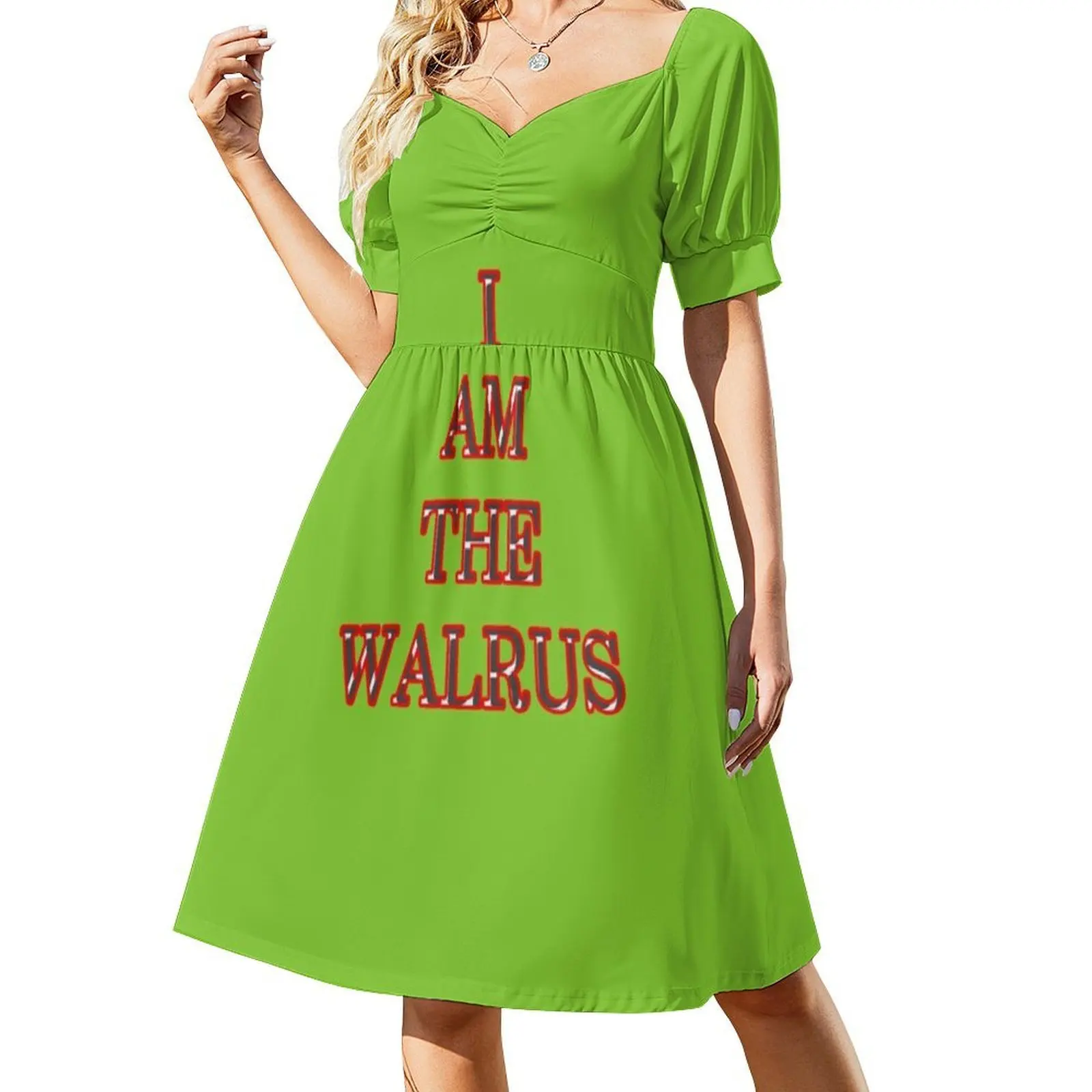 I Am The Walrus Floral Smock Dress For Women Spring Summer Casual Dress For Party I Am The Walrus I Am The Walrus The The #2