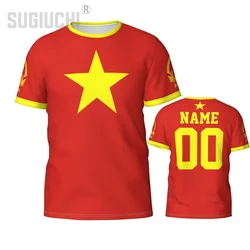 Custom Name Number Vietnam Flag Emblem 3D T-shirts Clothes For Men Women Tees jersey Soccer Football Fans Gift T shirt