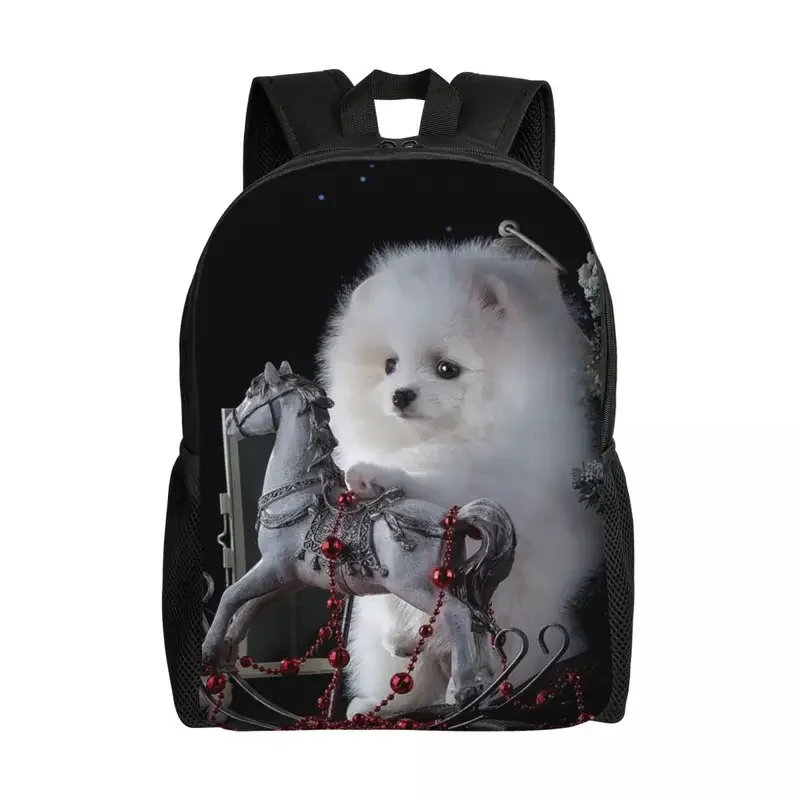 

Cute Pomeranian dog pet print backpacks for men women waterproof College school Spitz puppy bag print bookbags