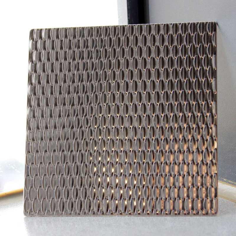 304 316 엠보싱 질감 장식 스테인리스 스틸 플레이트 미렛 과립 작은 빗방울 엠보싱 스테인리스 스틸 플레이트