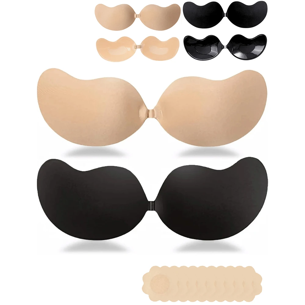 

1 Piece Invisible Stick-On Lift Bra Strapless & Seamless Push Up Anti-convex Bra Women's Lingerie & Underwear Accessories