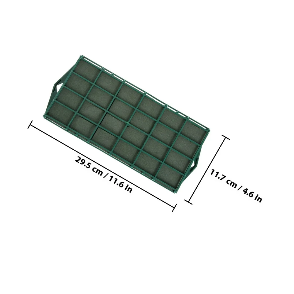 2 pçs arranjo floral lama premium água absorver flor espuma gaiola simples base de flor adequado para diy decoração floral