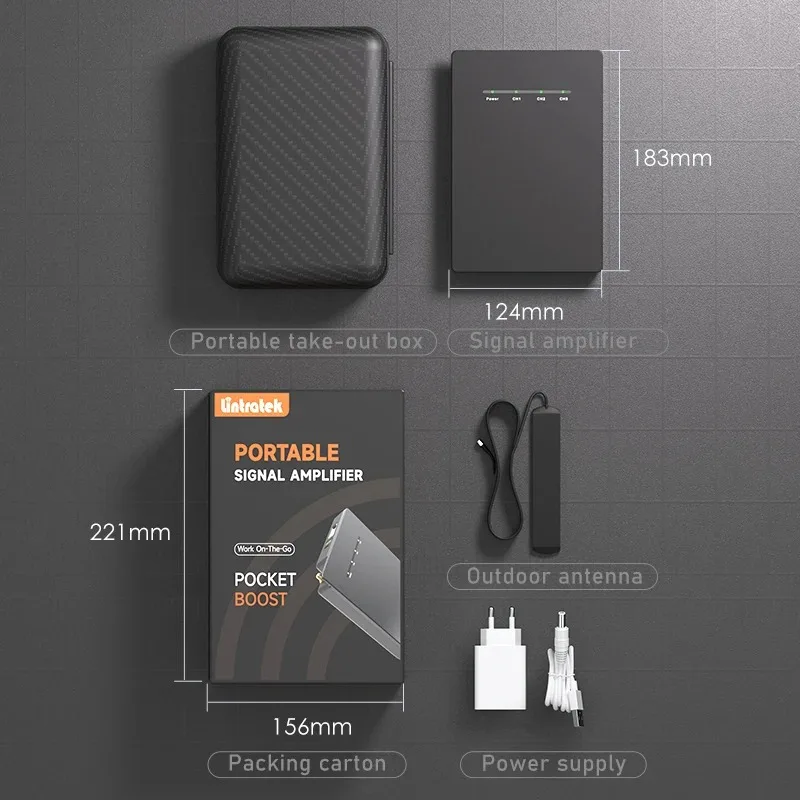 3 Band Signal Booster 900/1800/2100MHz with Built-in Antenna Dual-Purpose Power Bank Mobile Phone Boosting Device