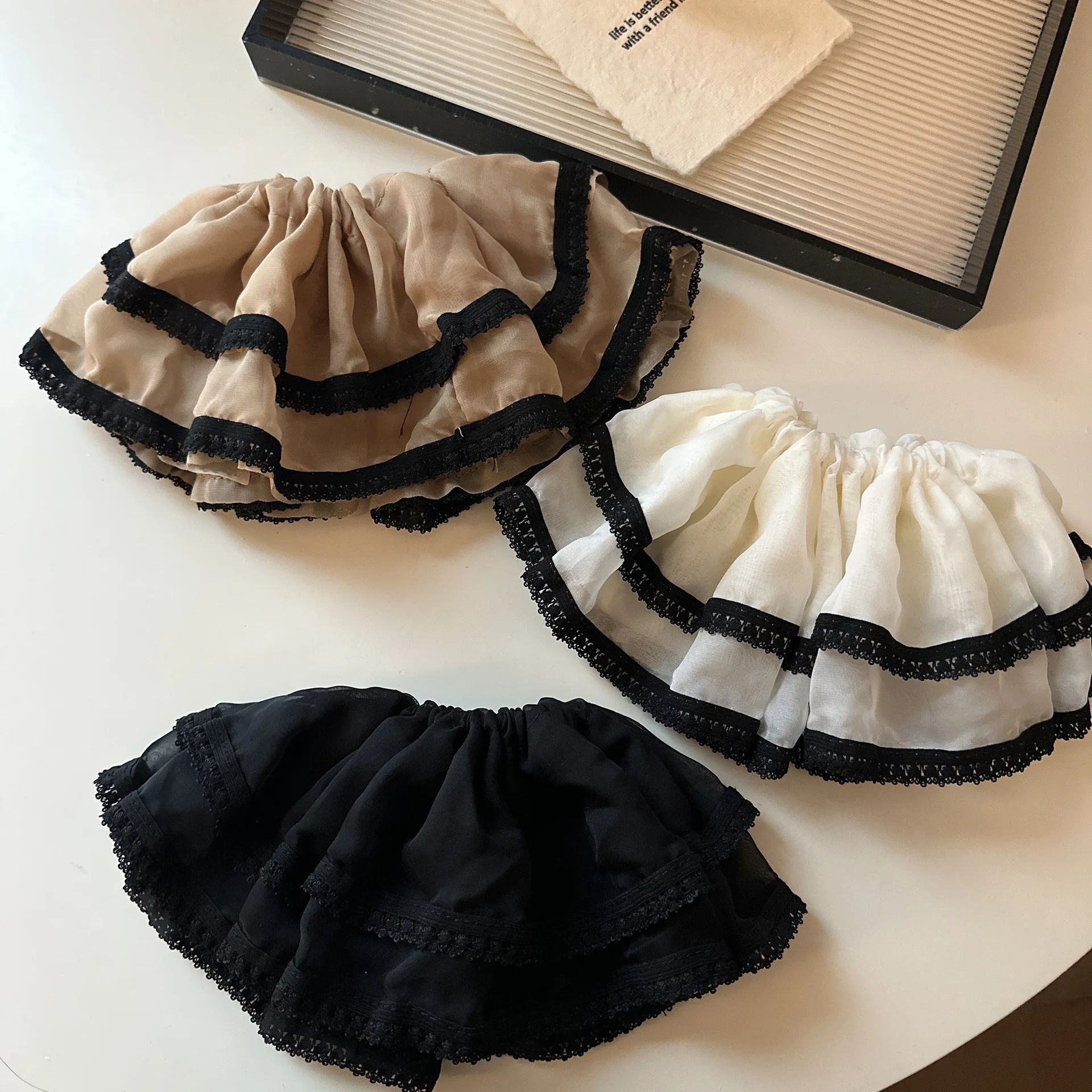

Double Layer Organza Scrunchie Tweed Style High Elastic Hair Rope Ponytail Ring for Daily Styling Premium Durable