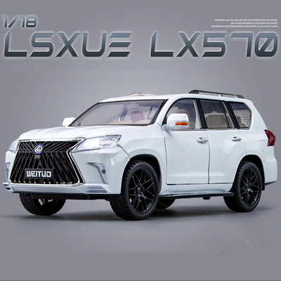 1:18 LX570 SUV Toys Alloy Car Model Diecast Metal Giant Off-Road