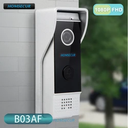 HOMSECUR 와이파이 스마트 비디오 문짝 인터콤 시스템용 B03AF 4 와이어 초인종 카메라, 1080P FHD 110 ° 화각