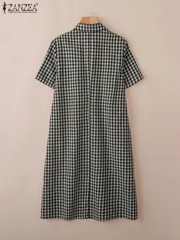 10 best sales sukienka w kratkę gingham damska - №7