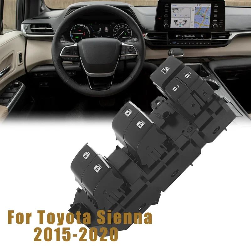 

Front Left Power Window Control Master Switch For Toyota Sienna 2015 2016 2017 2018 2019 2020 Car Accessories 84040-08010