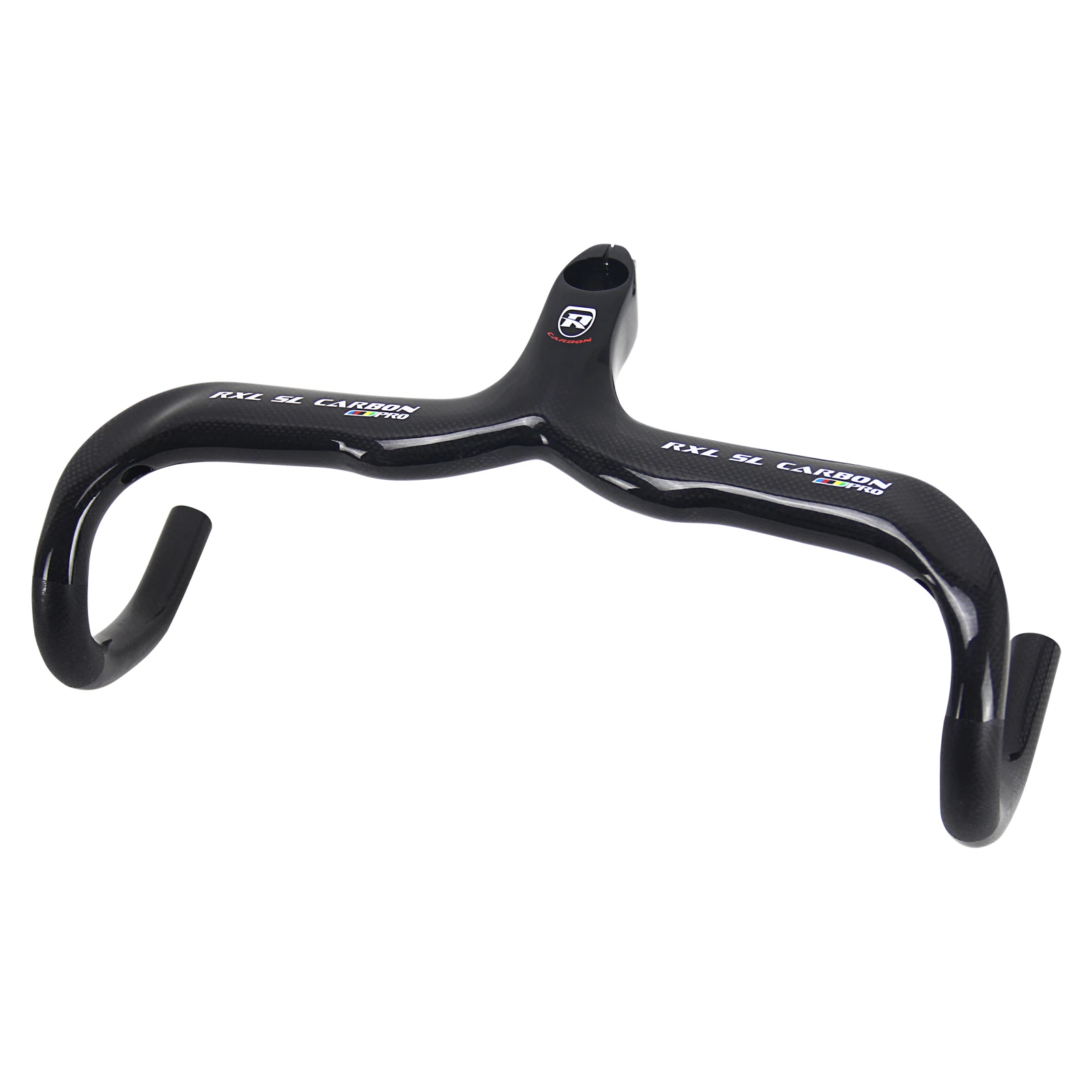 AliExpress RXL SL Full Carbon Road Bicycle Integrated Handlebar 28.6 Internal Routing Drop Handle Bar Adult Bike Accessories 400/420/440mm