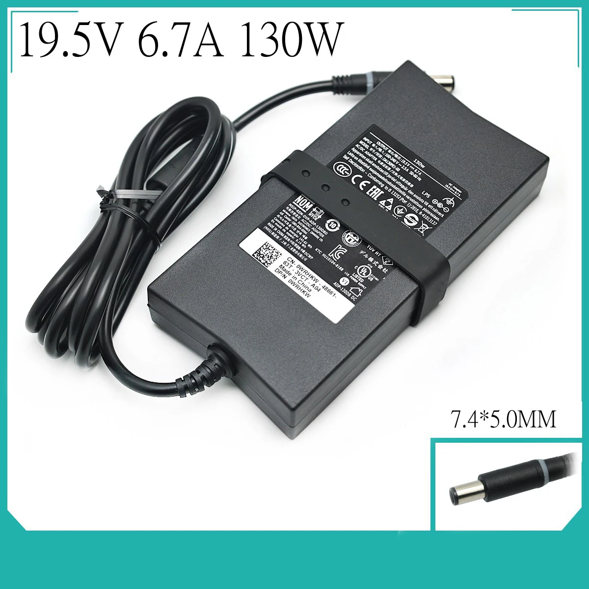 19.5V 6.7A 130W Laptop AC Adapter Power Charger for Dell XPS M1210 M1710 GEN 2 9Y819 310-4180 K5294 d232h da130pe1-00 fa130pe1-0