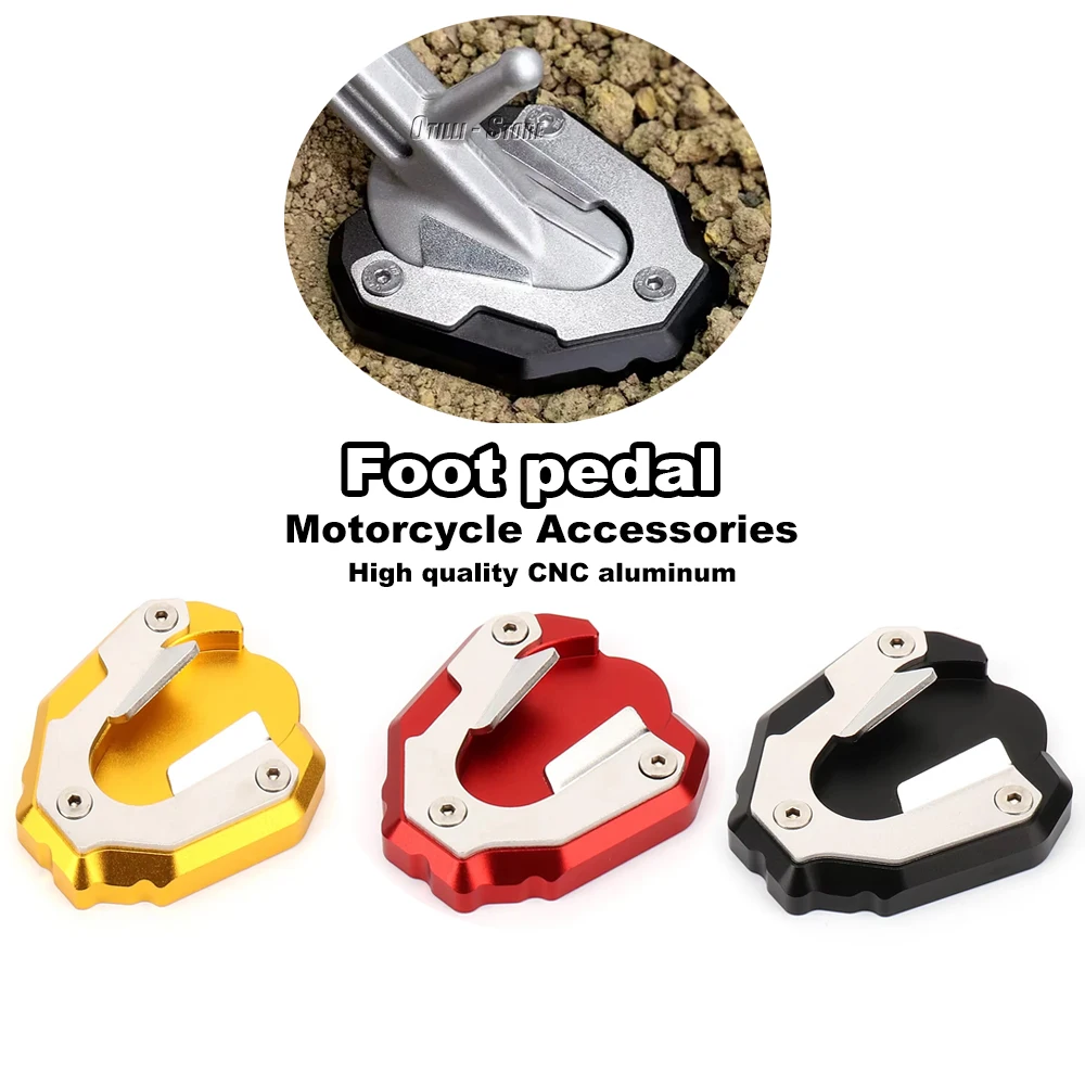 

Motorcycle Accessories Foot Kickstand Side Stand Extension Pad Support Plate For TIGER 1200 GT PRO 2023 2024