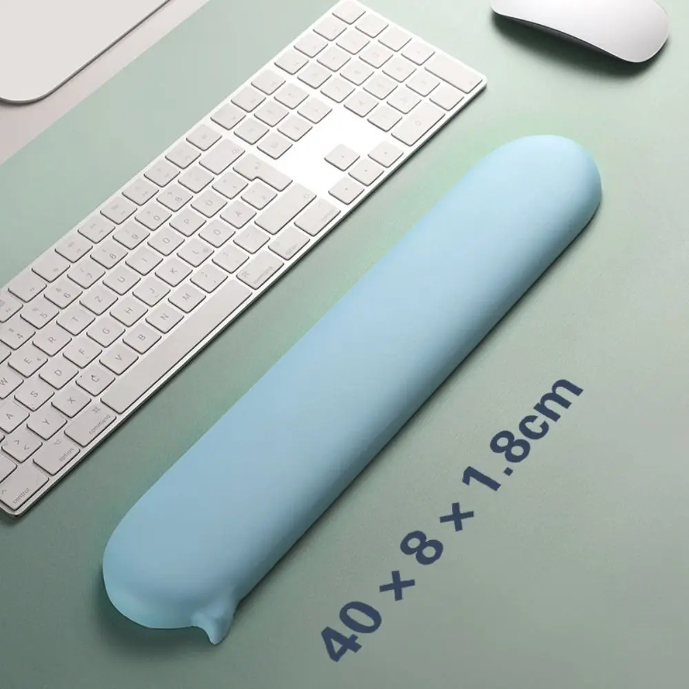 Silicone Wrist Support Mouse Pad Comfortable Soft Keyboard Pad Non-Slip PU Base Creativity Cute Wristband Mouse Mat Student