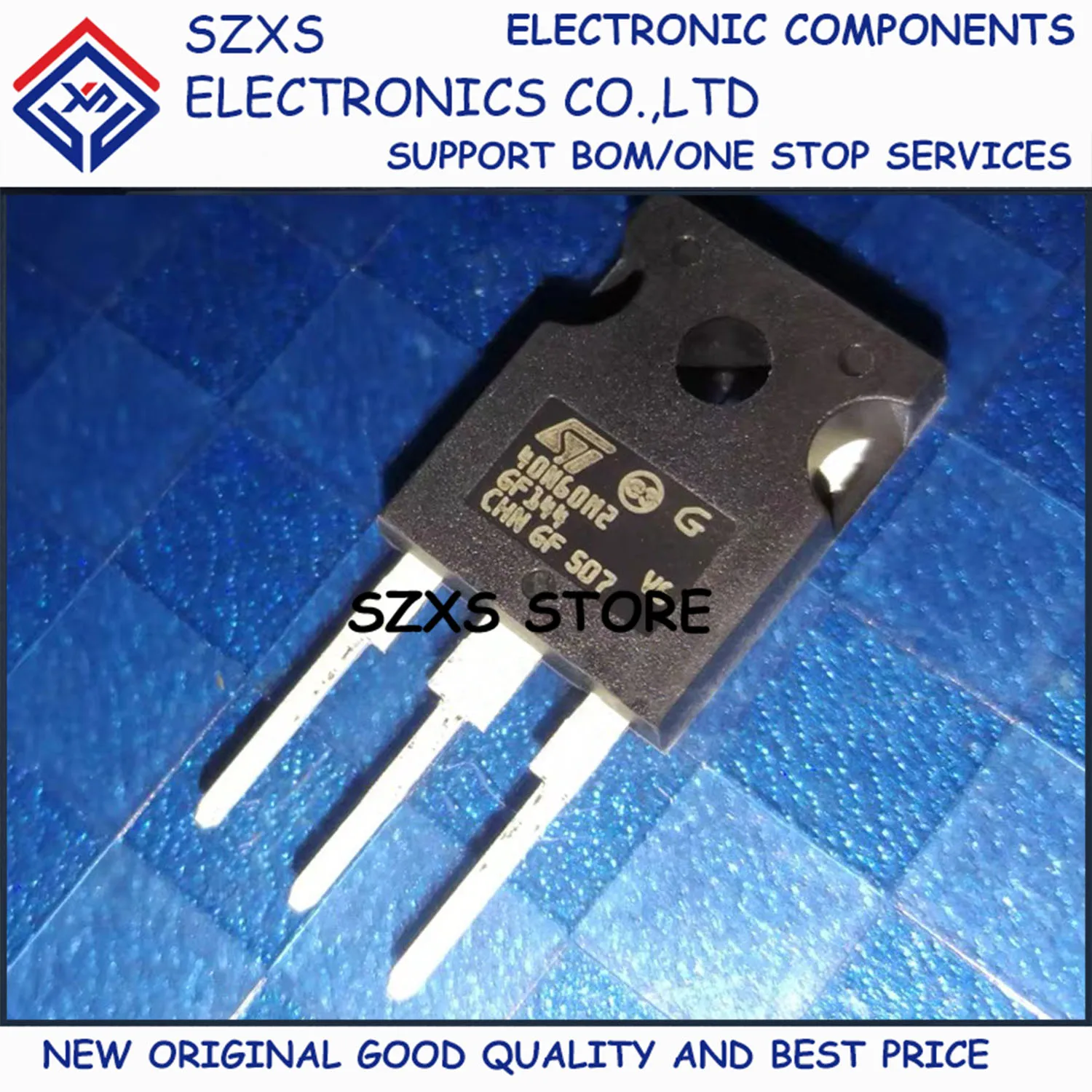 

New Original 10Pcs 40N60M2 STW40N60M2 TO-247 600V 34A MOSFET Field Effect Transistor In Stock Electronic Components Good Quality