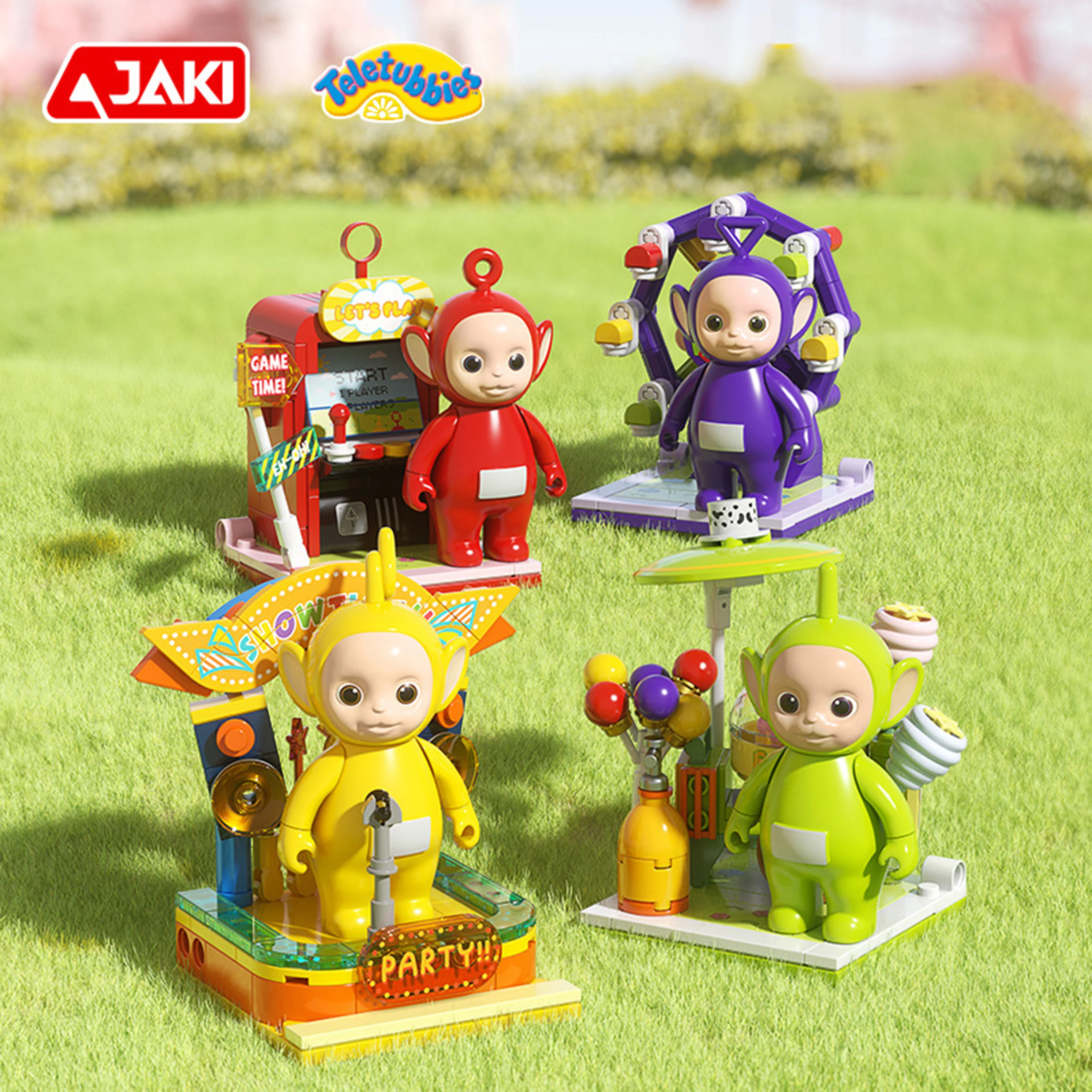 

Teletubbies Ferris Wheel Amusement Park Playset Building Blocks Scene Model DIY Assembly Educational Toy for Kids Children