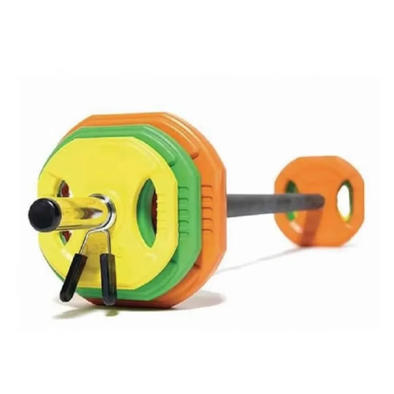 

20kg Colorful Barbell Set, Home Gym Powerlifting Training Equipment
