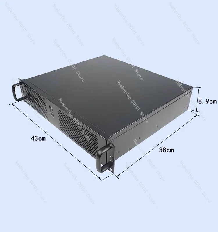 2U-239F Server Industrial Control Short Chassis 39CM Dual Optical Drive Bit MATX Motherboard PC Small Power Point