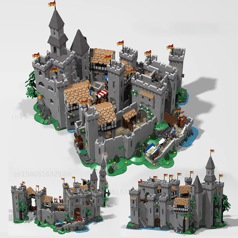 Movie Series UCS Extended Lion MOC Castle Medieval Architecture Building Block DIY Assembly Technology Collection Brick Toy Gift