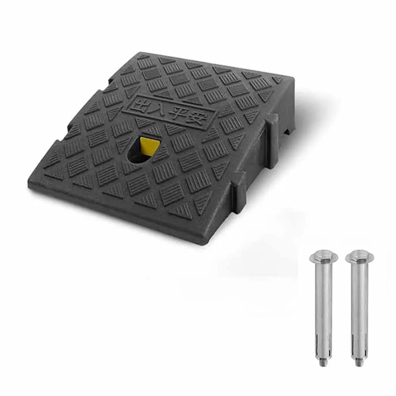 Heavy Duty Driveway Ramps7/11cm Height Portable Anti-Slip Car Wheel Chock Set Threshold Ramp for Truck Trailer Motorcycle Garage