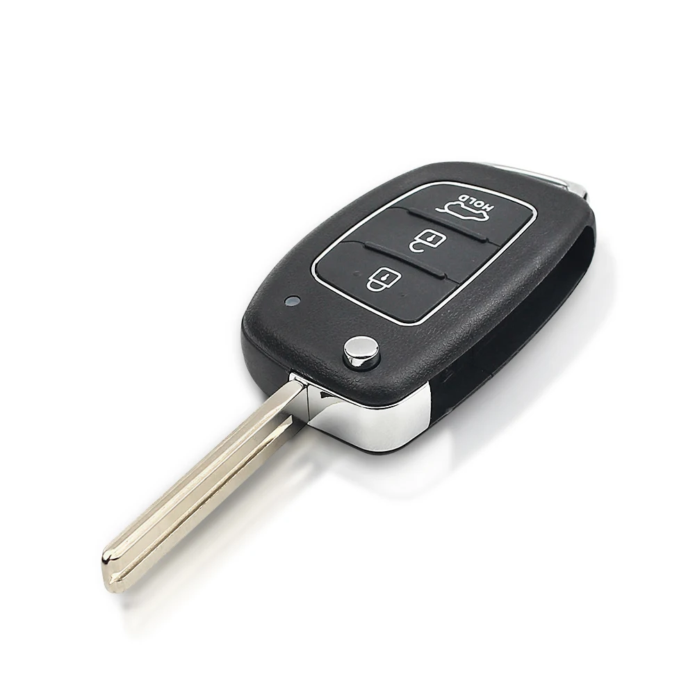 KEYYOU new 1pcs For Hyundai  Accent Ix35 IX45 I30 Solaris Tucson I20 Santa Fe 433Mhz ID46 Chip Car Remote Flip Key Fob - view 4